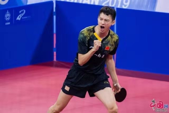 转发祝贺！军运会上，宿迁籍乒乓球选手周雨再夺金牌