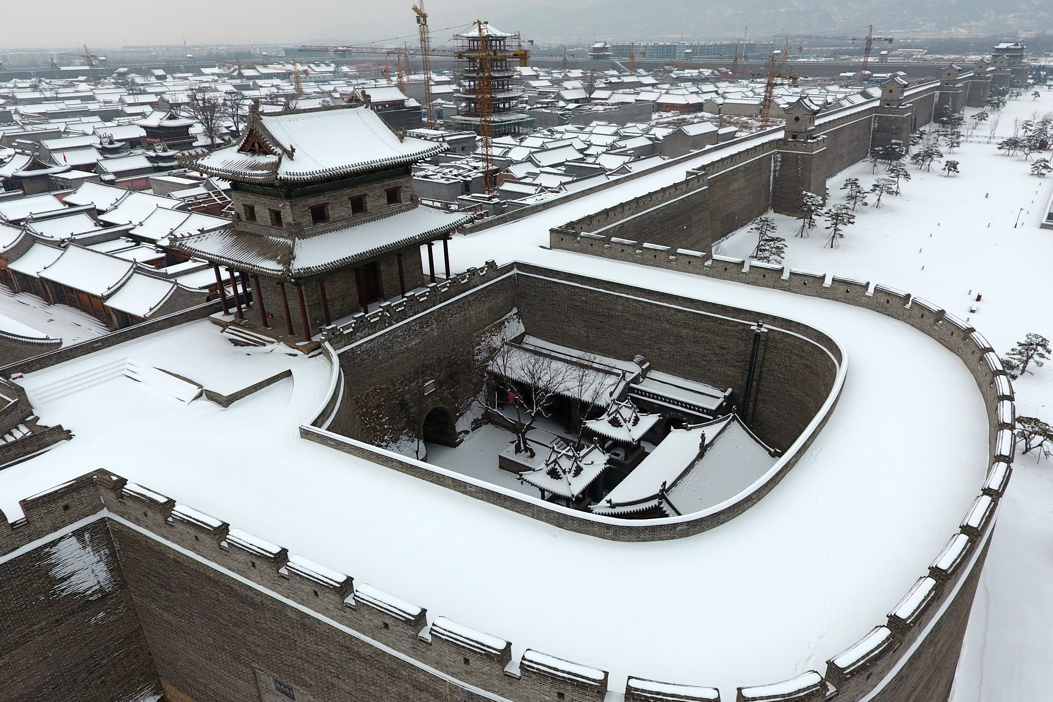 雪落太原古縣城