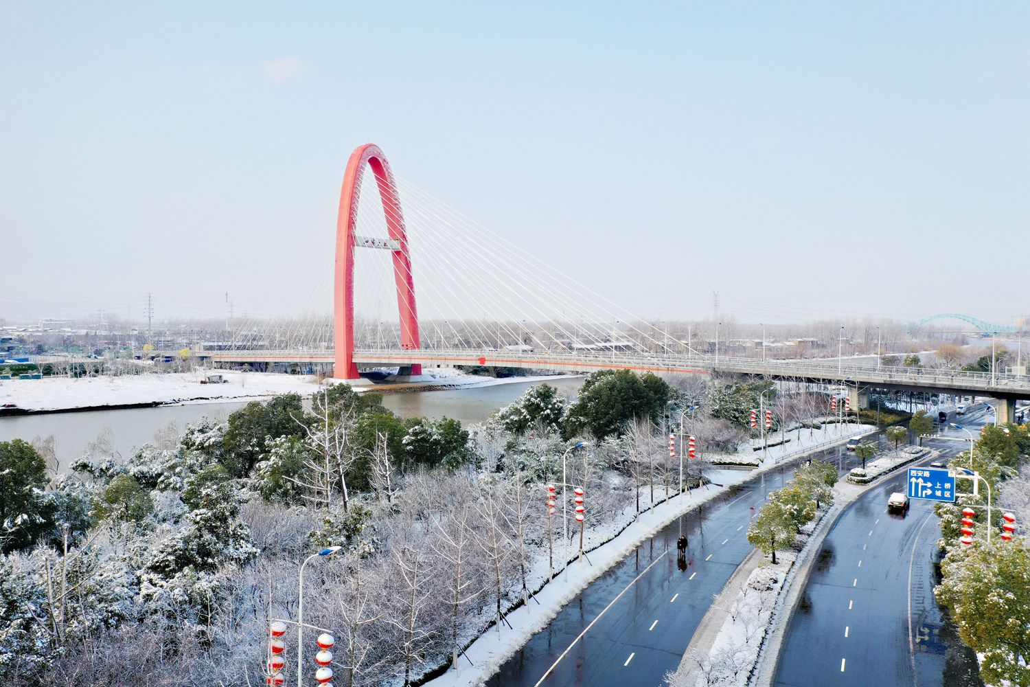 泗阳迎来鼠年首场降雪