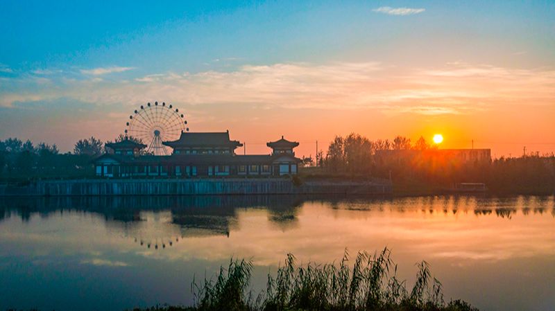 图说泗洪汴河晨曦